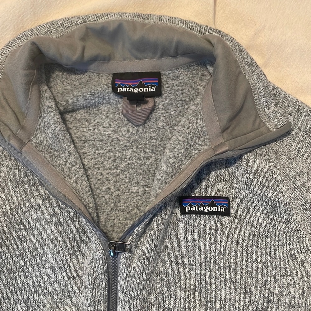 Grey zip up sweater